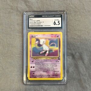 Pokemon Mew Black Star promo 8 Pokemon League CGC graded 6.5